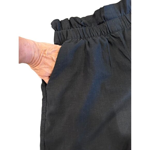 Express Black Linen & Rayon Women's Shorts -‎ Size S - Picture 5 of 6